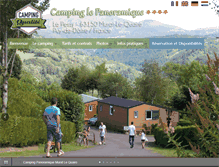Tablet Screenshot of campingpanoramique.fr